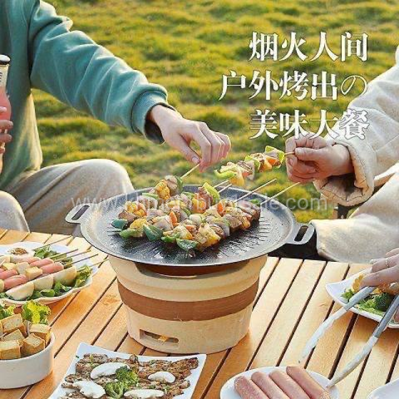 ខ្ទះBBQ ម៉ូតថ្មីមានដៃកាន់ ប្រភេទចៀនអត់ជាប់ ងាយស្រួលលាងសំអាត