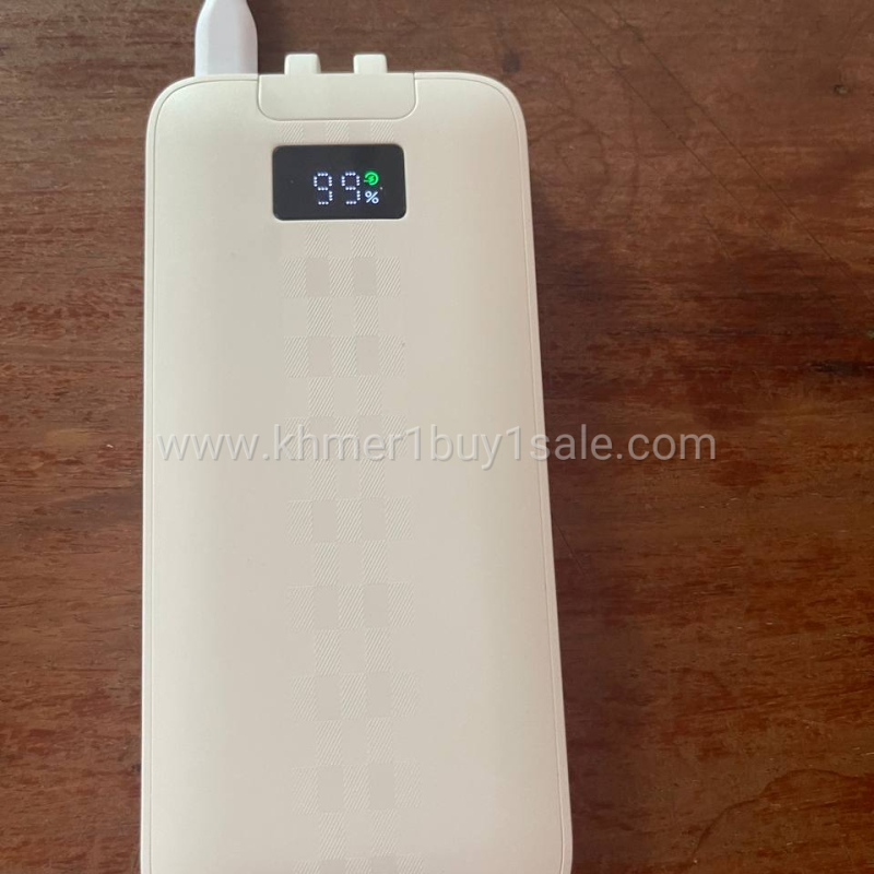 Power bank ទំហំថ្ម 10.000mah model ARUN រូបរាងនឹងទំហំតូចស្តើងដូចទូរសព្ទ័ងាយស្រួលដាក់ក្នងហោប៉ៅ