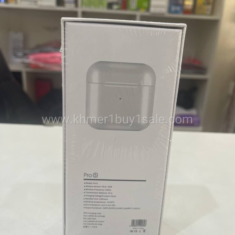 Promotion កាស Bluetooth Pro5 សំលេងលឺច្បាស់ល្អនិងបុកបាសថ្មកាន់ប្រើបានយូរហូតដល់120ម៉ោង