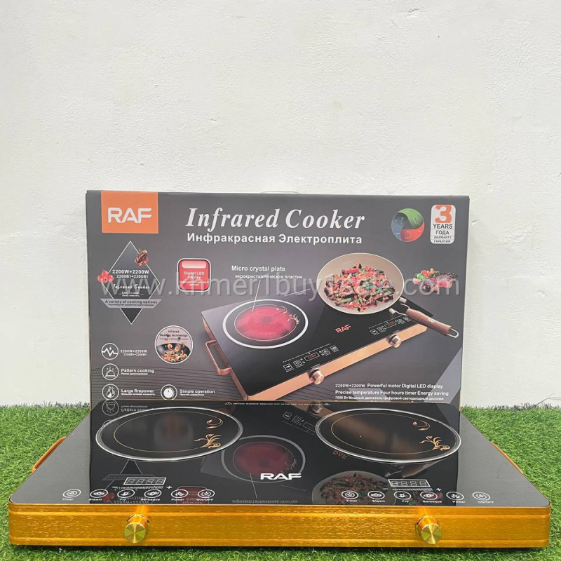 ចង្រ្គានអគ្គិសនី ខ្នាតធំ​ ម៉ូតថ្មី BRAND RAF ប្រេីថាច់​   កម្លាំង 2200W + 2200W  គុណភាពល្អ ???? 67 * 40 * ​ 7cm ខ្នាតធំ ????R8088 បោះដុំ​ 60$ មួយកេះមាន​ 3 គ្រឿង
