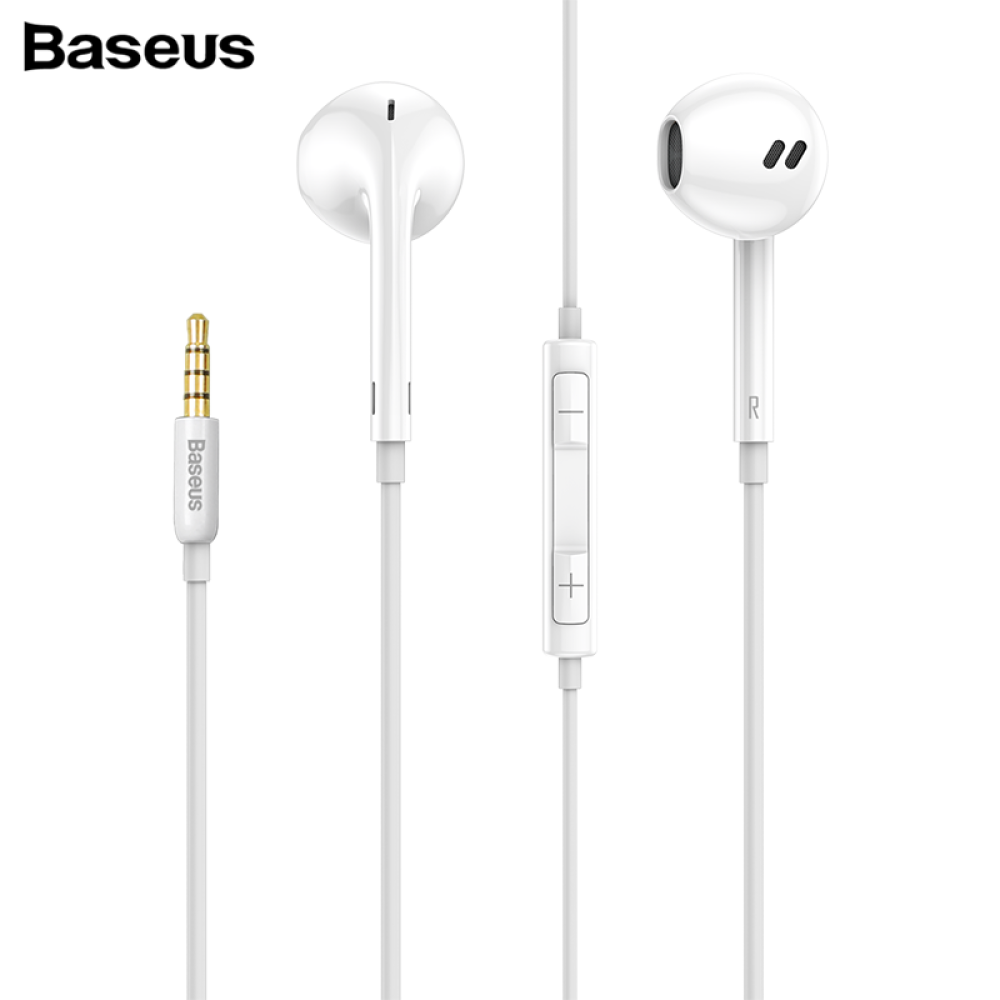 Baseus Encok 3.5mm Wired Earphone H16 White