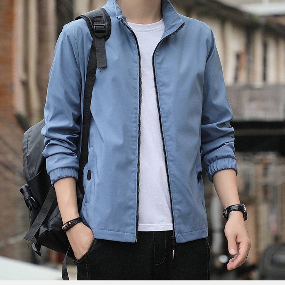 Jacket men's spring and autumn casual trendy brand boys 2022 new jacket men's sports summer thin men's jacket